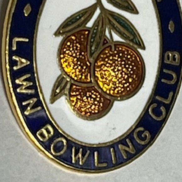 Sarasota Lawn Bowling Club Enamel Lapel Hat Clothes Pin .8"x1.25" - Picture 3 of 7